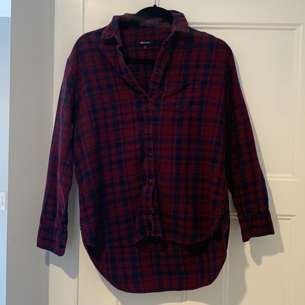 Madewell Plaid Button Down Size XS